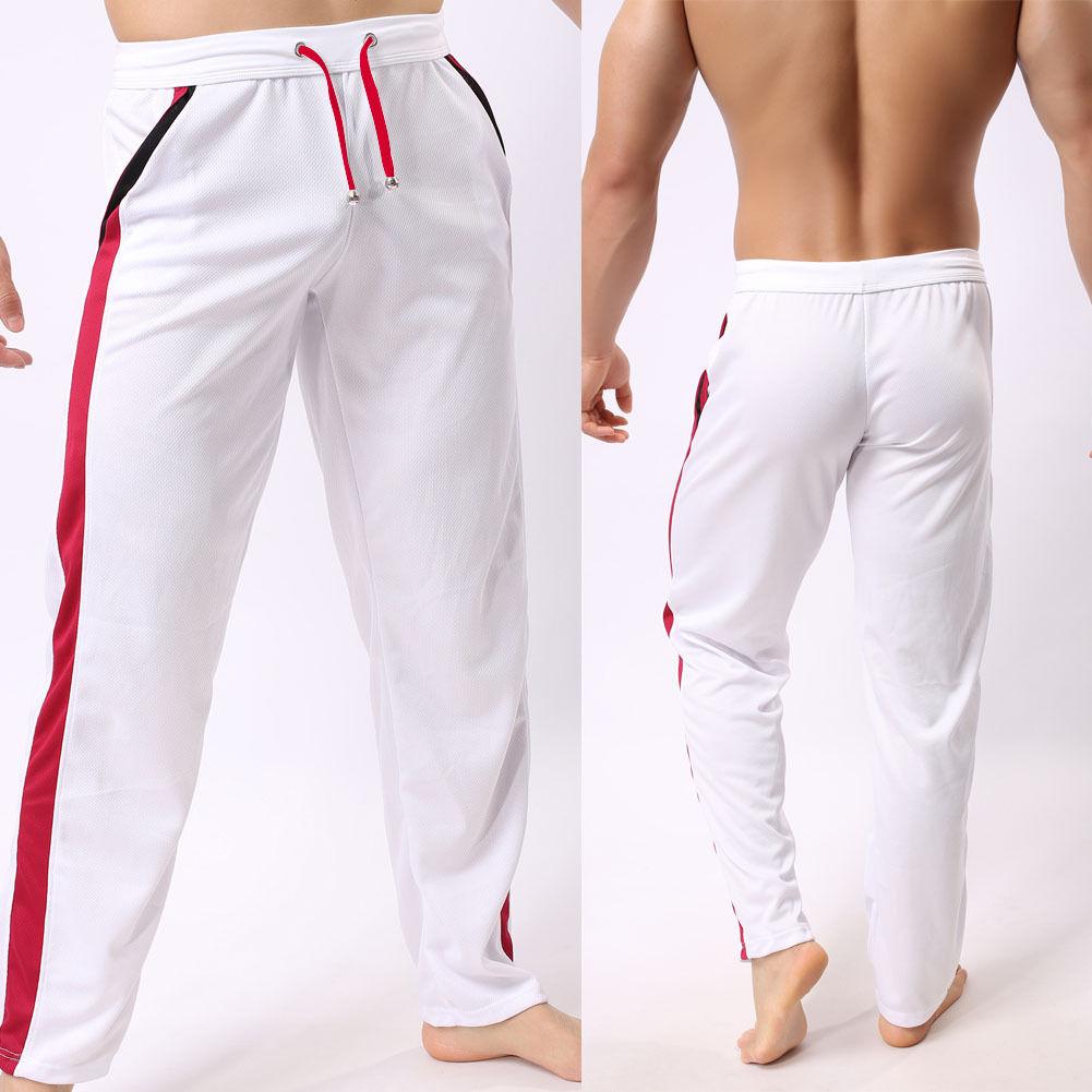 Pantalón Jogging Deportivo Sport Holgado Mix Algodón Hombre Fashion Blanco VN002