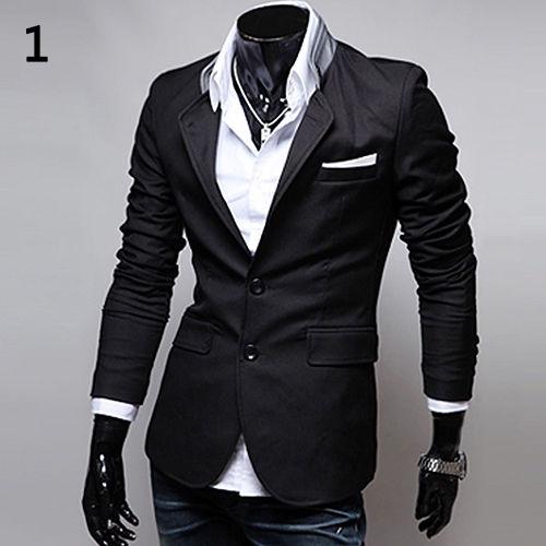 Saco Blazer Hombre Negocio Salidas Dos Botones QA013