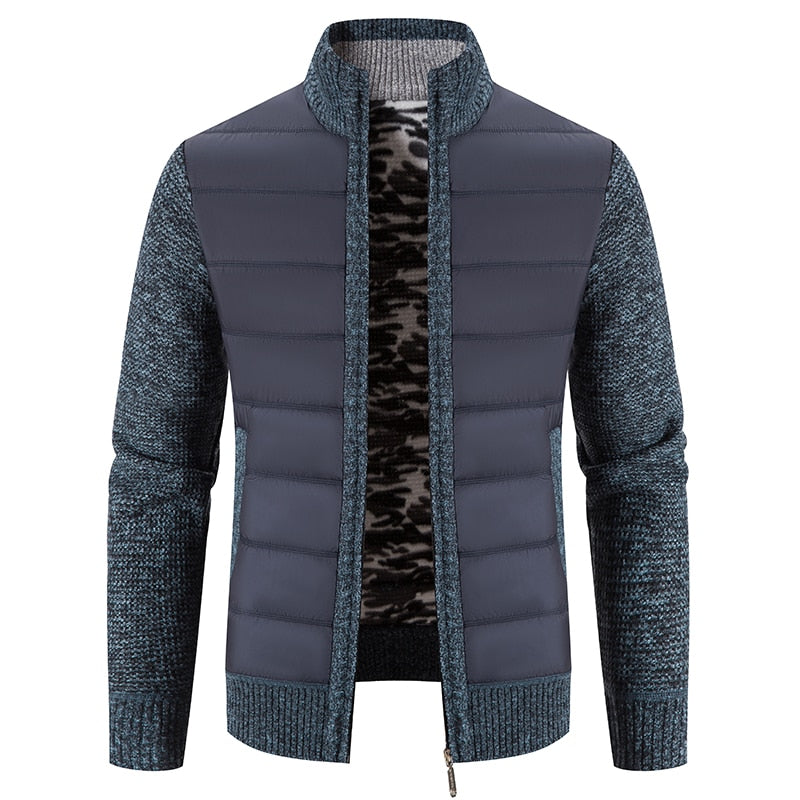 Cárdigan de lana para invierno. Chaqueta para hombre.