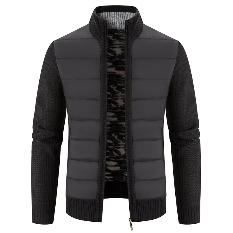 Cárdigan de lana para invierno. Chaqueta para hombre.