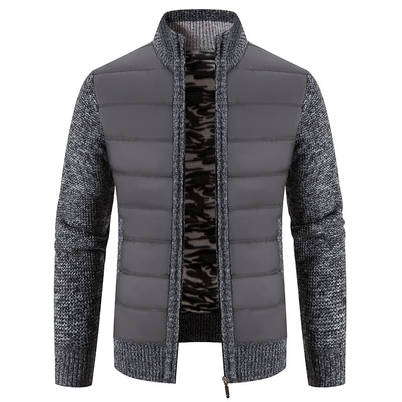 Cárdigan de lana para invierno. Chaqueta para hombre.