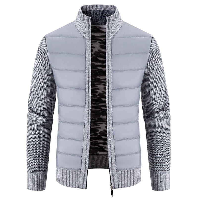 Cárdigan de lana para invierno. Chaqueta para hombre.