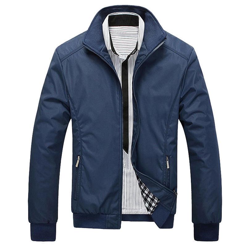 Chaqueta Campera Chamarra Casaca Rompevientos Hombre Azul UP002