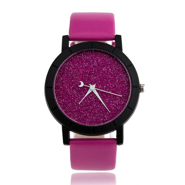 Reloj Pulsera Analogo Luna Estrellas Casual Mujer Dama Cuarzo