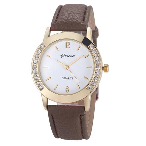 Reloj Pulsera Mujer Dama 2017 Cuero Cuarzo