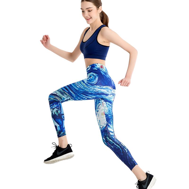 Leggins Calzas Mujer Chica print 3d Ocasional Divertidos Fitness  IN-KEBG Original