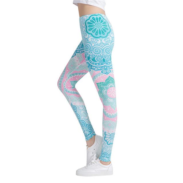 Leggins Calzas Mujer Chica print 3d Ocasional Divertidos Fitness  IN-KEBG Original