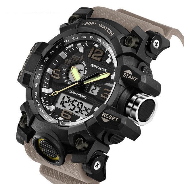 Reloj Pulsera Mulitar Deportivo Hombre Caballero Electronico LED Digital